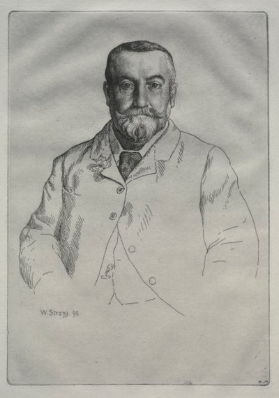 Portræt af H. Cock, 1895. af William Strang