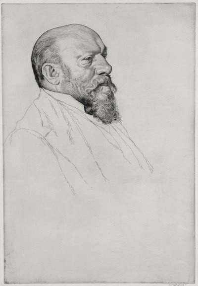 Portræt af Hans Richter (1843-1916), ungarsk dirigent af William Strang