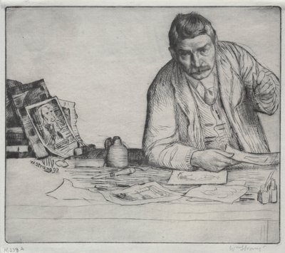 Selvportræt - "Ætseren" af William Strang