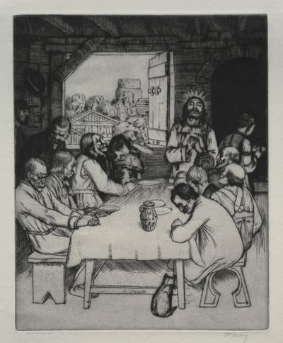 Den sidste nadver, 1889. af William Strang