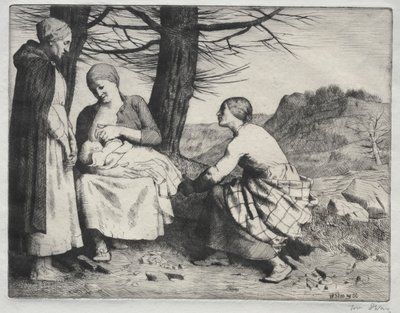Kvinde og Barn af William Strang