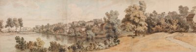 Italiensk flodlandskab, 1750-60. af William Taverner