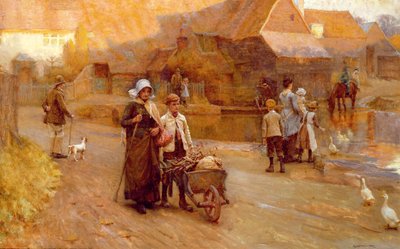 The Old Mill, Surrey af William Teulon Blandford Fletcher
