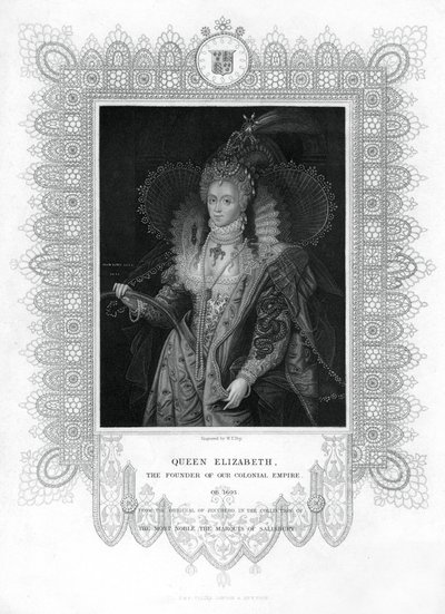Elizabeth I af England, 1800-tallet. af William Thomas Fry