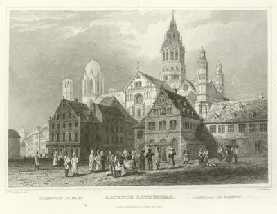 Mayence katedral af William Tombleson
