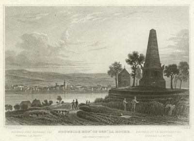 Neuweid og monument for general La Hoche af William Tombleson