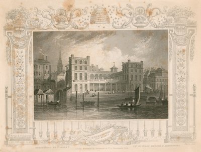 New Hungerford Market, London af William Tombleson