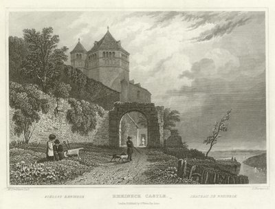 Rheineck Slot af William Tombleson