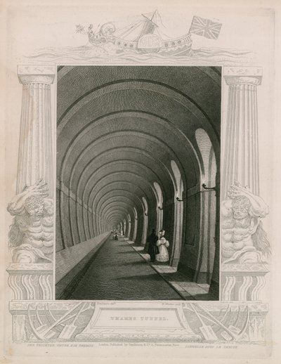Thames Tunnel af William Tombleson