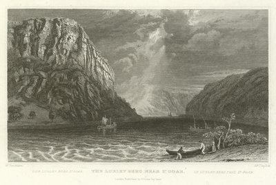 Lurley Berg nær St Goar af William Tombleson