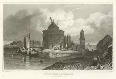 Tårn nær Andernach af William Tombleson