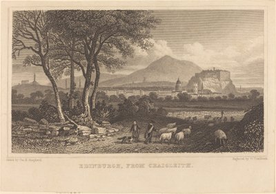 Edinburgh, fra Craigleith af William Tombleson after Thomas Hosmer Shepherd