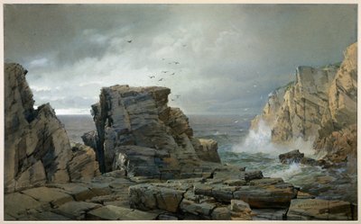 En klippekyst af William Trost Richards