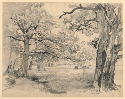 Landskab, Darmstadt af William Trost Richards