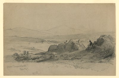 Landskab, Darmstadt, Tyskland af William Trost Richards
