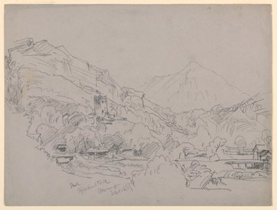 Landskab, Meiringen, Schweiz af William Trost Richards