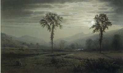 Måneskin på Mount Lafayette, New Hampshire af William Trost Richards