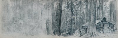 Skitsebog med landskabsmotiver fra det nordvestlige Stillehavsområde af William Trost Richards