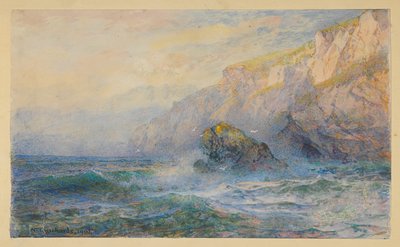 Studie efter "At Icart Point, Guernsey" af William Trost Richards