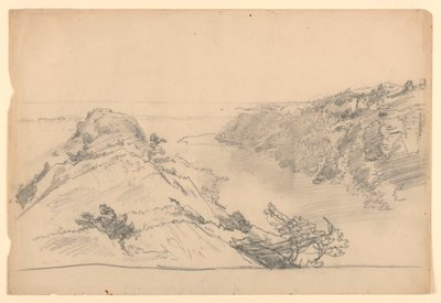 Undersøgelse til "Fra paradis til skærsilden, Newport" af William Trost Richards