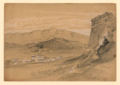 Studie af landskab af William Trost Richards