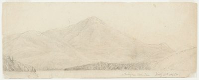 Whiteface Mountain, 1855 (grafit på buff wove papir) af William Trost Richards