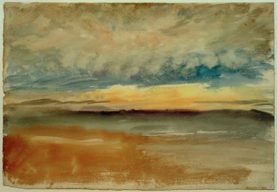 En stormfuld solnedgang af Joseph Mallord William Turner