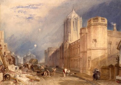 Christ Church College, Oxford af Joseph Mallord William Turner