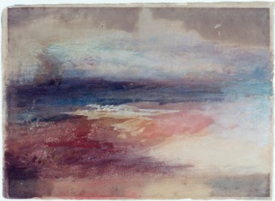 Kystudsigt ved solnedgang af Joseph Mallord William Turner