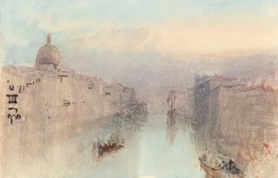 Canal Grande og San Simeone Piccolo af Joseph Mallord William Turner