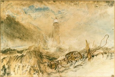 Eddystone fyrtårn ud for Plymouth af Joseph Mallord William Turner
