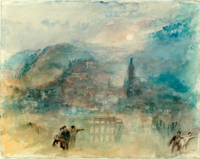 Heidelberg, måneskin af Joseph Mallord William Turner