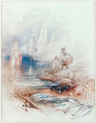 Makrel på stranden af Joseph Mallord William Turner