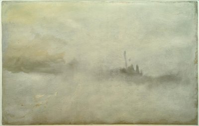 Skib i en storm(?) af Joseph Mallord William Turner