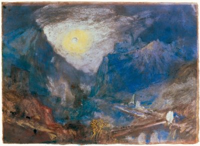 Beliggenhed studie Sisteron af Joseph Mallord William Turner