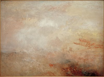 Stormfuldt hav med delfiner af Joseph Mallord William Turner