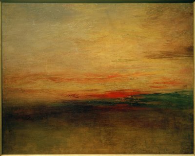 Solnedgang(?) af Joseph Mallord William Turner