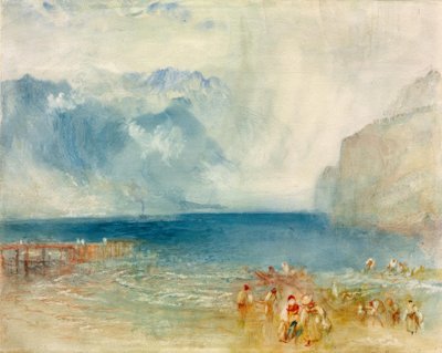 Den første damper på Luzern-søen af Joseph Mallord William Turner