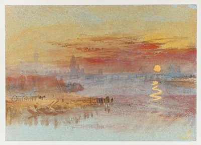 Den skarlagenrøde solnedgang af Joseph Mallord William Turner