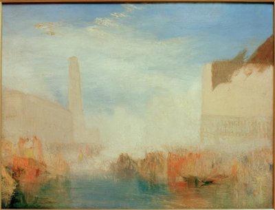Venedig: Piazetta med ceremonien for dogens gifte af Joseph Mallord William Turner