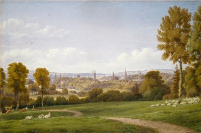 Udsigt over Oxford fra Headington, c1803-1804 af Joseph Mallord William Turner