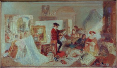Watteau -undersøgelse efter Fresnoys regler af Joseph Mallord William Turner