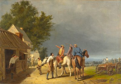 Første nyhed om slaget ved Lexington, 1847 af William Tylee Ranney