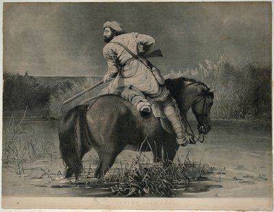 Trappernes sidste skud (litografi) af William Tylee Ranney