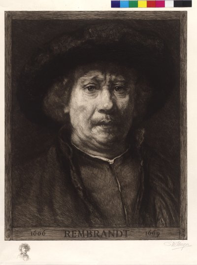 Selvportræt af Rembrandt af William Unger