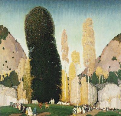 A Mountain Ceremony, ca. 1930 (olie på lærred) af William Victor Higgins