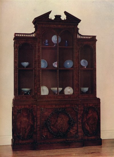 Etui med glasfront af mahogni, c1760 af William Vile