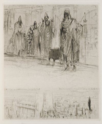 Herodias: Side 13, tetrarken blev ventet af adskillige galilæere, skriftlærdes mester, chefen for landforvalteren, lederen af saltminerne og en jøde fra Babylon, der kommanderede sine tropper på hest af William Walcot