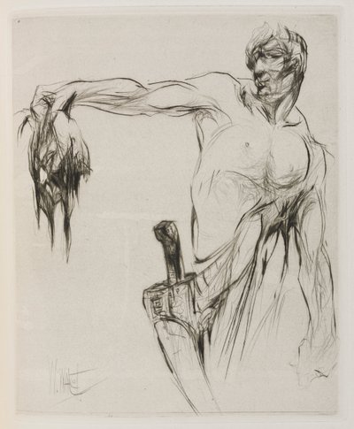 Herodias: Side 53, Hovedet kom ind og mannaeus holdt det i håret, i armslængde, stolt af bifaldet af William Walcot