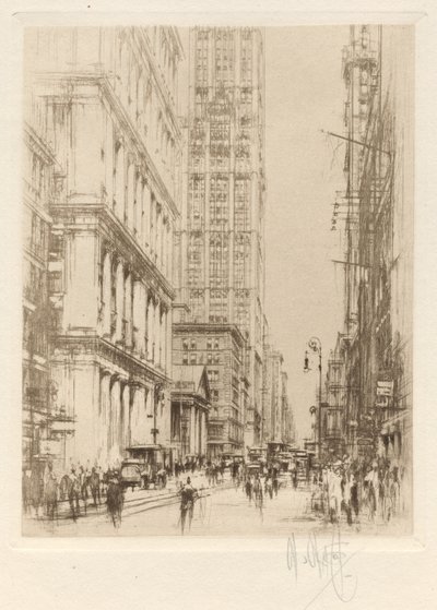 Lower Broadway, Down-Town New York af William Walcot